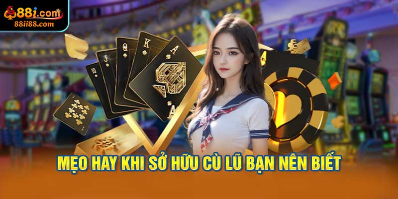 Kinh nghiệm hữu ích khi bạn sở hữu cù lũ.